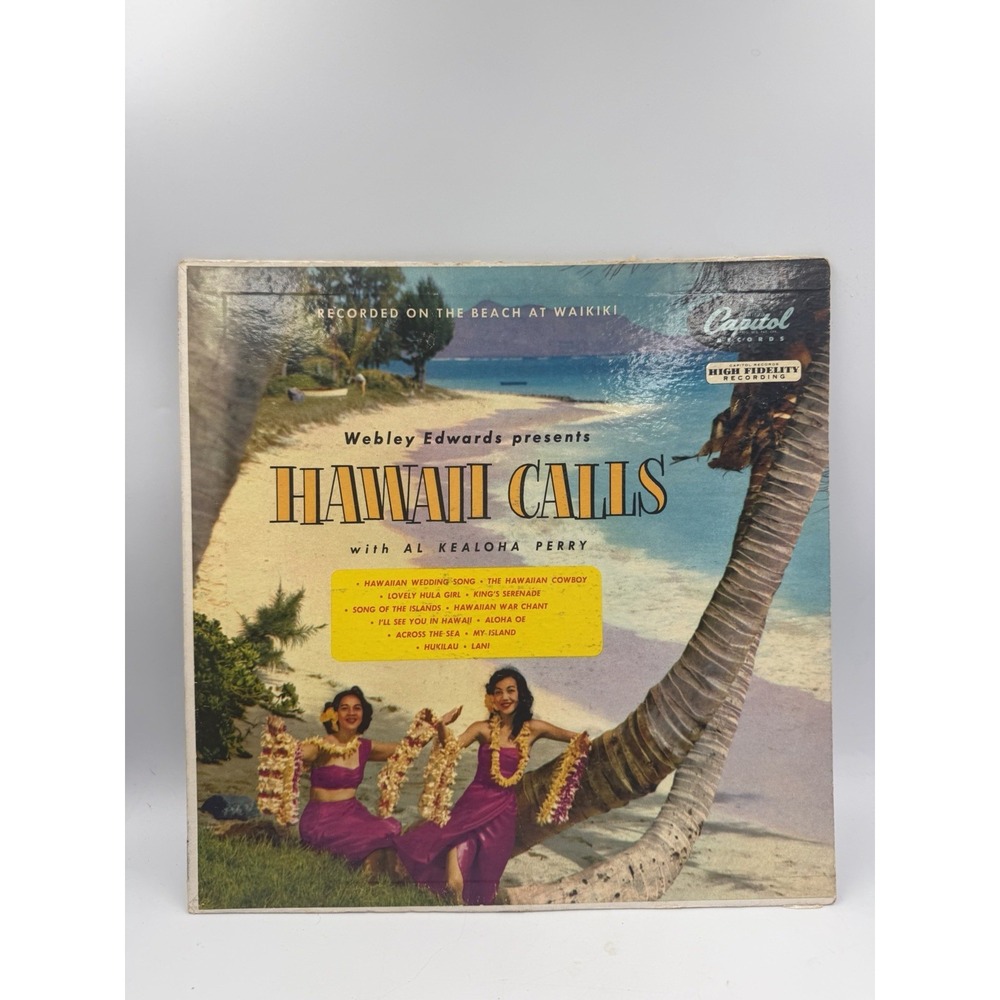 Webley Edwards With Al Kealoha Perry - Hawaii Calls - T-470 - EX/VG+